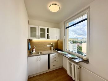 Kuchyně - Prodej bytu 1+1 v osobním vlastnictví 29 m², Praha 4 - Chodov 