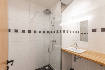 Koupelna - Pronájem bytu 2+1 v osobním vlastnictví, Praha 8 - Karlín