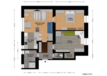 Prodej bytu 3+kk v osobním vlastnictví 81 m², Kladno