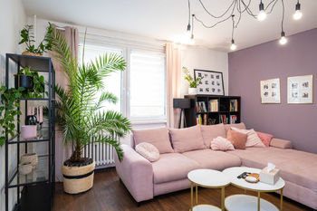 Obývací pokoj - Prodej bytu 4+1 v osobním vlastnictví 88 m², Svitavy