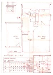Plán bytu - pouze informativní - Prodej bytu 3+1 v osobním vlastnictví 64 m², Rakovník