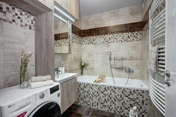 koupelna - Prodej bytu 3+kk v osobním vlastnictví 71 m², Brno