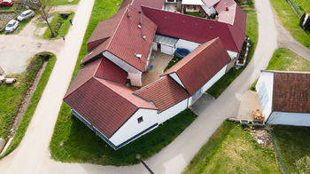 Letecký pohled - Prodej domu 127 m², Budíškovice 