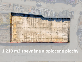 rozložení plochy ... - Pronájem skladovacích prostor 1210 m², Havlíčkův Brod