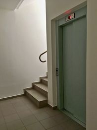 Chodba s výtahem - Pronájem bytu 2+1 v osobním vlastnictví 66 m², Olomouc