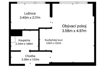 Prodej bytu 1+1 v osobním vlastnictví, Mladá Boleslav