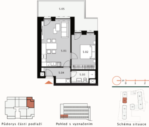 Prodej bytu 2+kk v osobním vlastnictví 52 m², Kladno