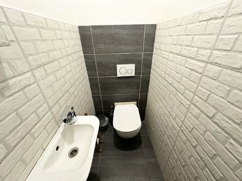Toaleta s umyvadlem. - Prodej bytu 2+1 v osobním vlastnictví 73 m², Praha 1 - Nové Město