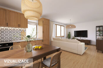 Vizualizace - Přestavba stodoly - Prodej domu 277 m², Sulice