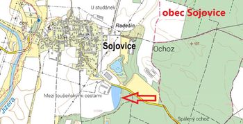 Komerční pozemek, obec Sojovice.  - Prodej pozemku 21400 m², Sojovice