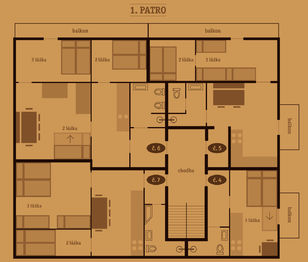 Pronájem bytu atypický v osobním vlastnictví 43 m², Pec pod Sněžkou