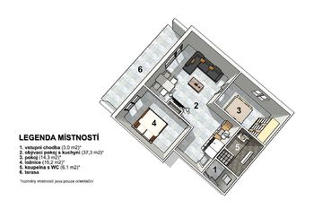 03 - Prodej bytu 3+kk v osobním vlastnictví, Jablonec nad Nisou