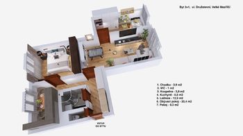 Prodej bytu 3+1 v osobním vlastnictví 66 m², Velké Meziříčí