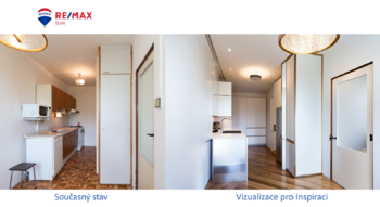 Kuchyň Vizualizace - Prodej bytu 3+1 v osobním vlastnictví 70 m², Praha 4 - Michle