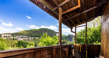 Krytá terasa s nádherným výhledem na Hrad Střekov - Prodej chaty / chalupy 20 m², Ústí nad Labem