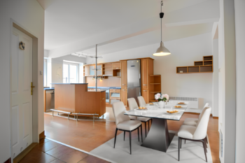 Vizualizace kuchyně - Prodej bytu 4+1 v osobním vlastnictví 146 m², Brno