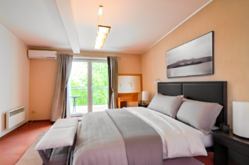 Vizualizace ložnice - Prodej bytu 4+1 v osobním vlastnictví 146 m², Brno