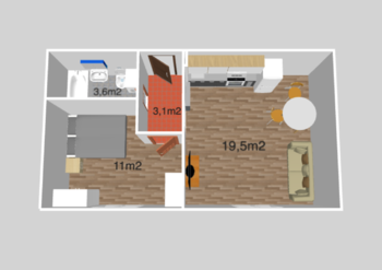 Prodej bytu 2+kk v osobním vlastnictví 41 m², Benešov