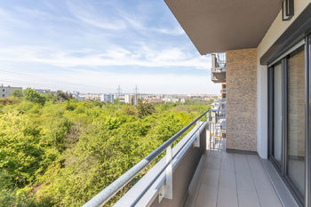 Výhled z balkonu - Pronájem bytu 2+kk v osobním vlastnictví, Praha 4 - Chodov