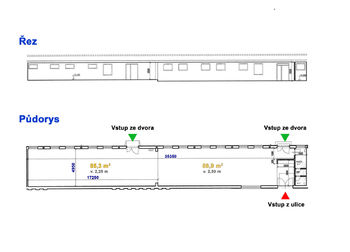 Pronájem skladovacích prostor 181 m², Praha 4 - Záběhlice