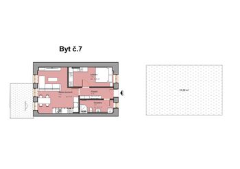 Prodej bytu 2+kk v osobním vlastnictví 56 m², Třeština