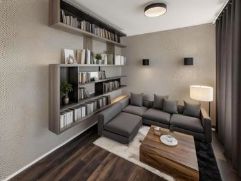 Obývací pokoj - Prodej bytu 3+1 v osobním vlastnictví 120 m², Nesovice