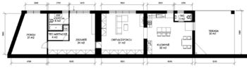 Dispozice - Prodej bytu 2+1 v osobním vlastnictví 160 m², Nesovice