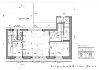 podkroví povolená přístavba - Prodej domu 214 m², Kladno
