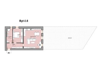 Prodej bytu 2+kk v osobním vlastnictví 76 m², Třeština