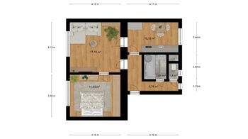 Prodej bytu 2+1 v družstevním vlastnictví 58 m², Teplice