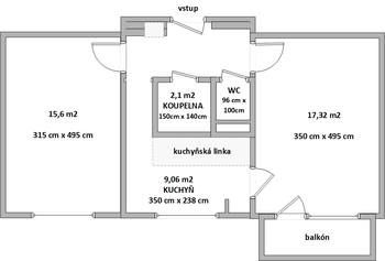 Prodej družstevního bytu 2+1 Ostrava - Hrabůvka. - Prodej bytu 2+1 v družstevním vlastnictví 51 m², Ostrava