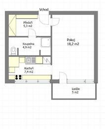Pronájem bytu 1+1 v osobním vlastnictví 37 m², Brno