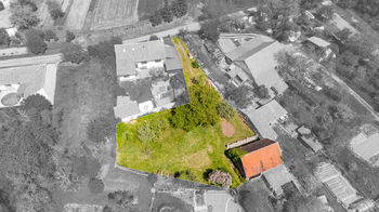 vyznačení zahrady na pozemku foto 2 - Prodej pozemku 1044 m², Domašov