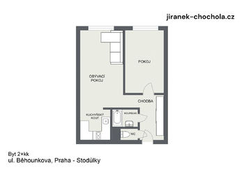 Prodej bytu 2+kk v osobním vlastnictví, Praha 5 - Stodůlky