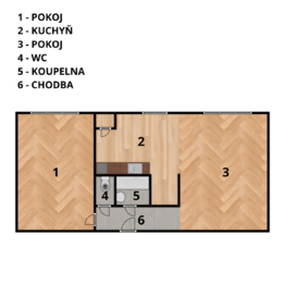 Pronájem bytu 2+kk v osobním vlastnictví 55 m², Ostrava