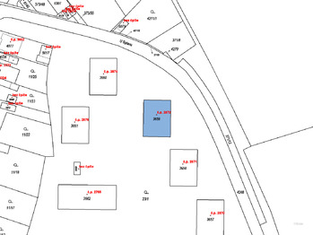 snímek z katastrální mapy - Prodej bytu 3+1 v osobním vlastnictví 70 m², Břeclav