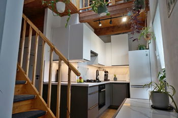 Kuchyně - Prodej bytu 3+1 v osobním vlastnictví 60 m², Rosice 