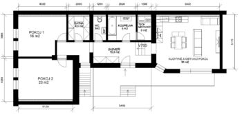 Byt 1 Dispozice - Prodej nájemního domu 315 m², Nesovice