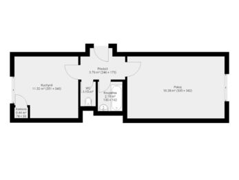Pronájem bytu 1+1 v osobním vlastnictví 49 m², Příbram