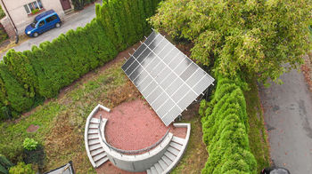 Solární panel detail - Pronájem domu 146 m², Mšeno