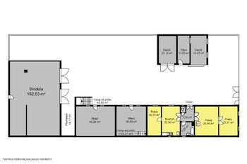 Orientační půdorys (výměry jsou pouze orientační) - Prodej domu 107 m², Žiželice