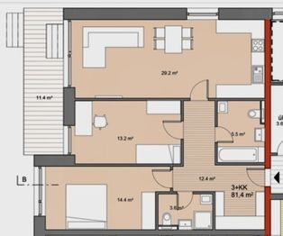 Pronájem bytu 3+kk v osobním vlastnictví 91 m², Praha 9 - Klánovice