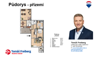 Půdorys - přízemí - Prodej domu 600 m², Škvořetice