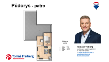 Půdorys - patro - Prodej domu 600 m², Škvořetice