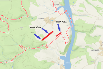 MAPA - Prodej pozemku 16643 m², Hluboká nad Vltavou 