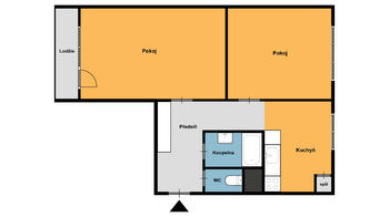 Prodej bytu 2+1 v družstevním vlastnictví 53 m², Chomutov