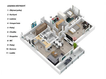 Prodej bytu 4+1 v osobním vlastnictví 76 m², Pardubice