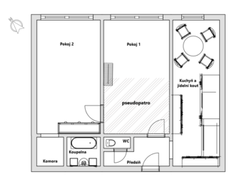 Prodej bytu 2+1 v osobním vlastnictví 52 m², Kralupy nad Vltavou