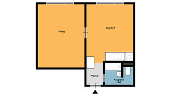 Prodej bytu 1+1 v osobním vlastnictví 35 m², Žatec