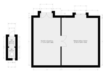 Prodej bytu 2+kk v družstevním vlastnictví 41 m², Praha 8 - Karlín